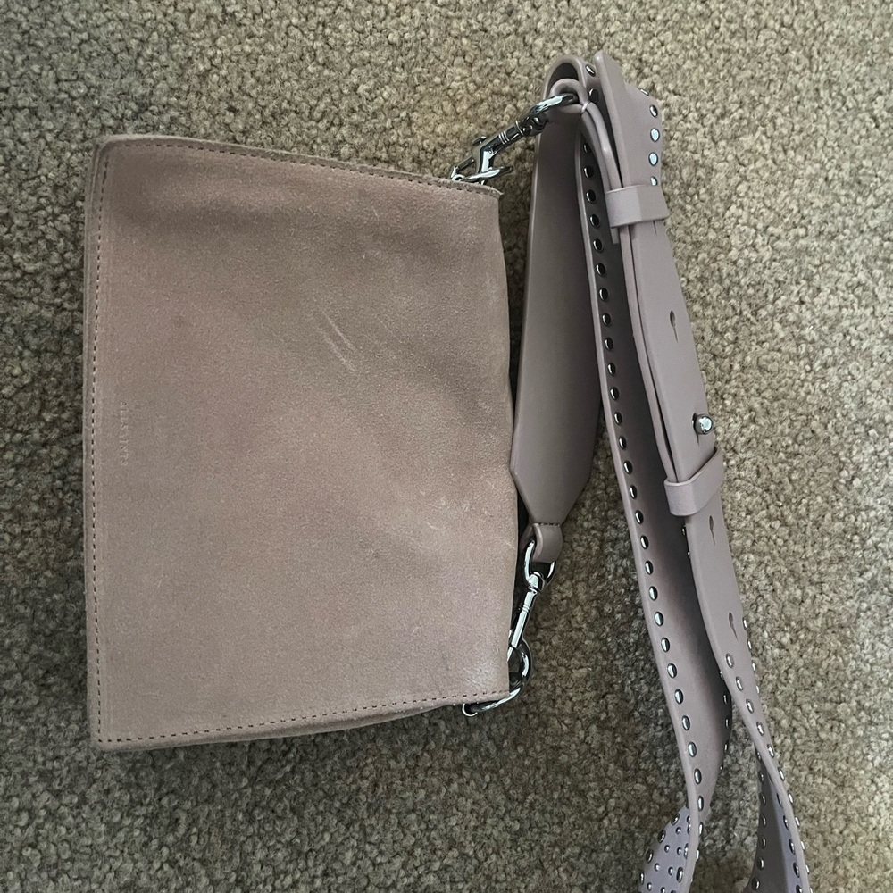 Elegant Pink Suede Women's Bag
